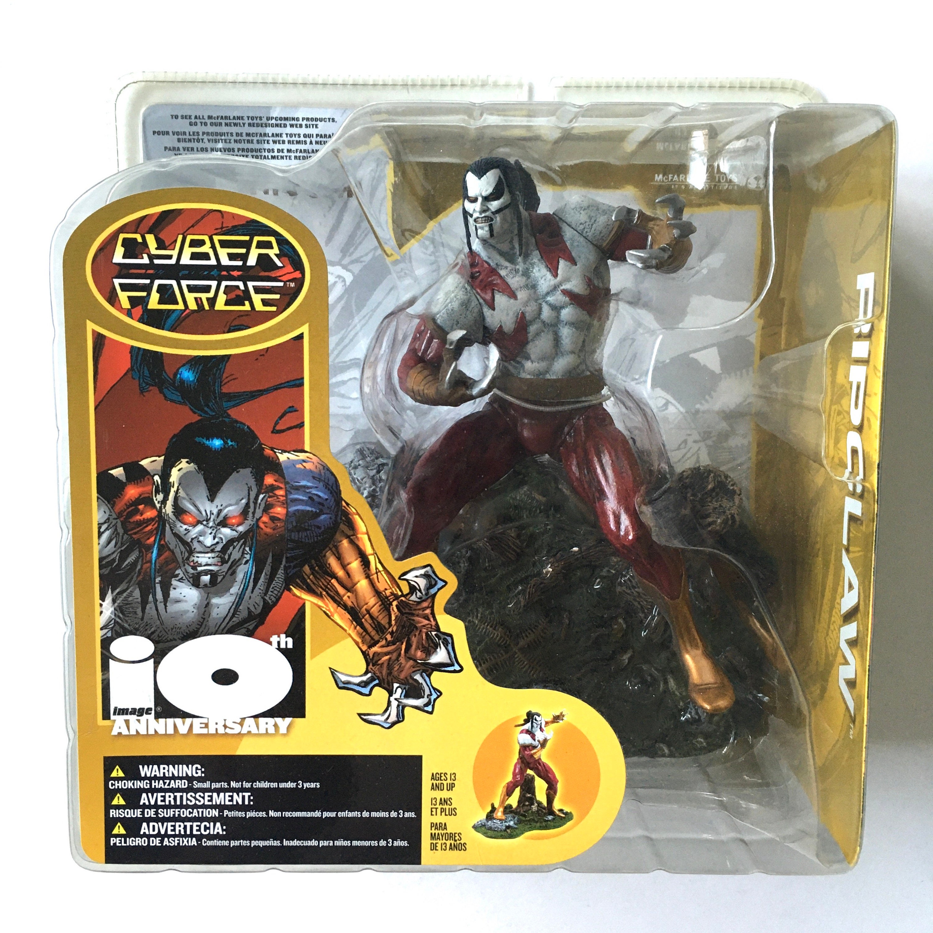 Vintage CYBERFORCE Mcfarlane Toys RIPCLAW Toy Action Figure