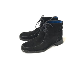 Mens vintage black OLIVER SWEENEY lace up boots shoes size UK 9.5