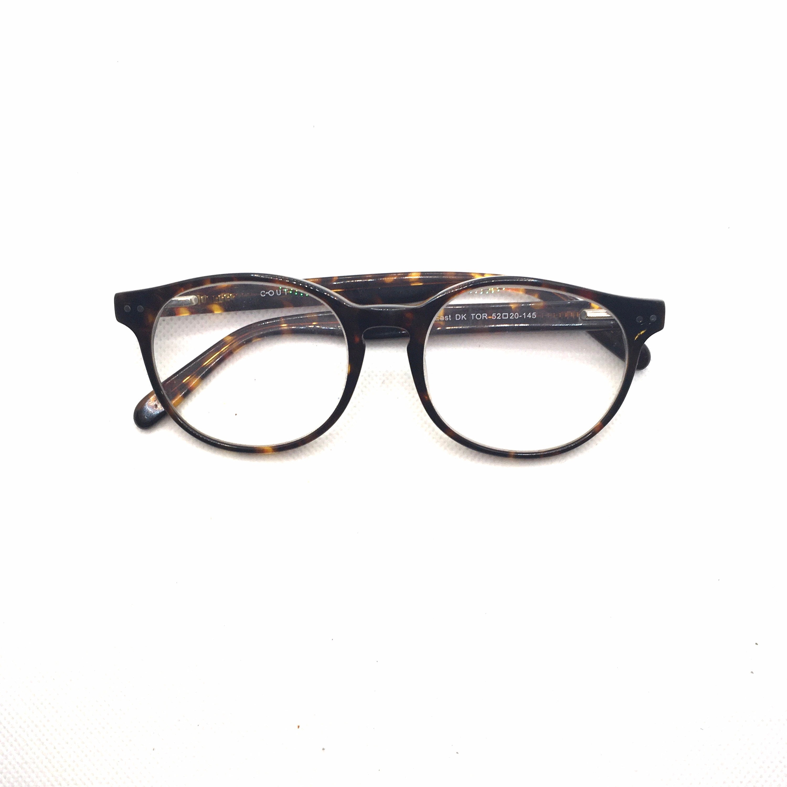 Men's Brown Tortoiseshell Oval SCOUT Specs Eyeglasses Glasses Size
