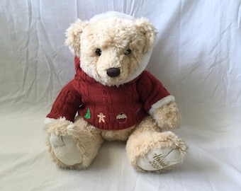 Vintage 2009 HARRODS XMAS Maxwell toy teddy bear
