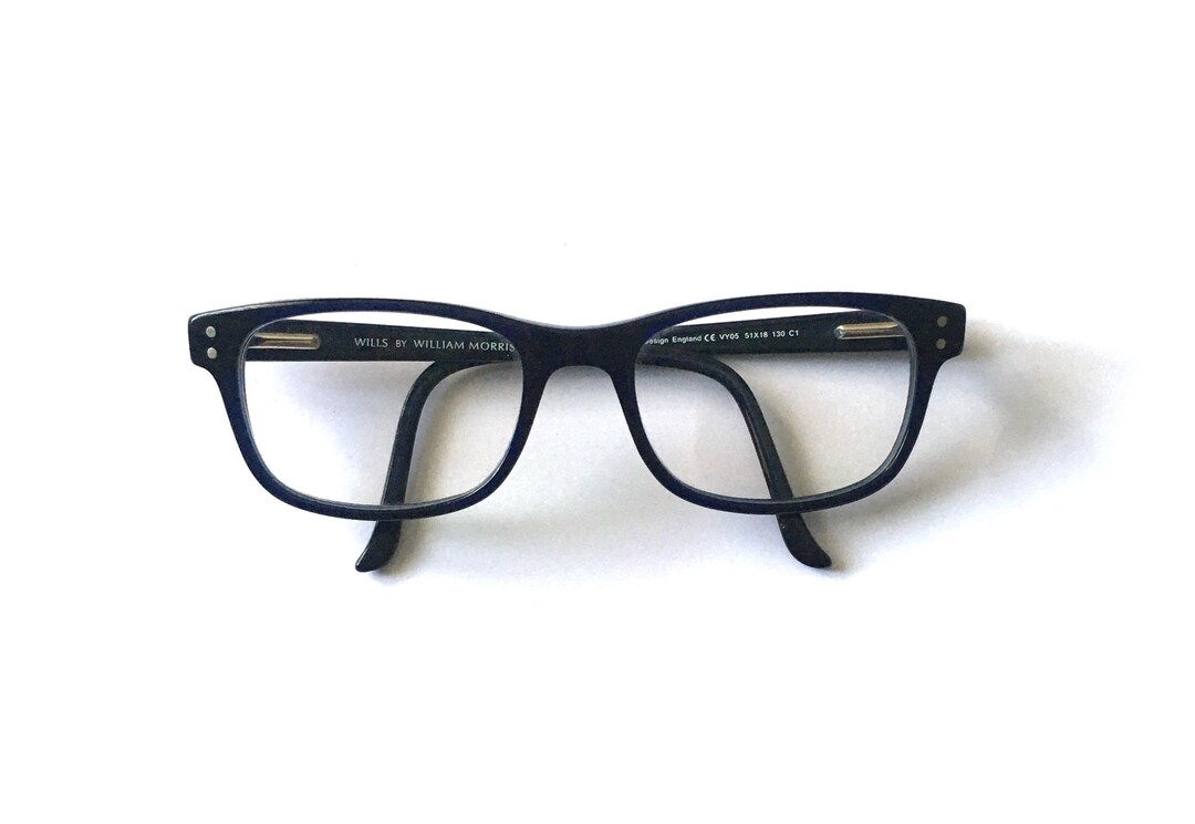 Womens Navy Blue WILLS by William Morris Specs Eyeglasses Glasses Size