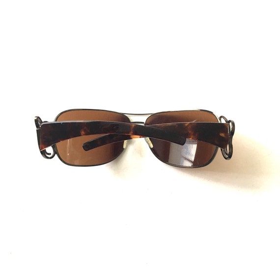 Womens Vintage Retro Brown Tortoiseshell GUESS Oversized  display picture 3