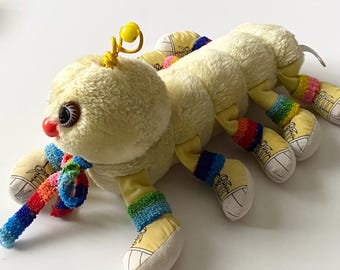 Vintage Retro Lots-a-lots-a-legggggs Raupe 80er Jahre 13 "lange Spielzeug Teddybär Figur