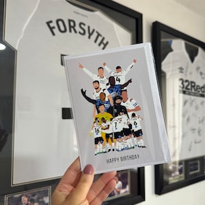 Cartão de aniversário/personalizável do Condado de Derby