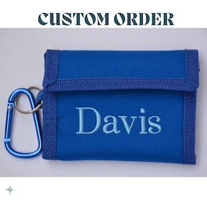 SOLICITUD DE PEDIDO PERSONALIZADO, Billetera infantil personalizada, Billetera infantil, Billeteras infantiles con monedero, Regalo de cumpleaños perfecto para niños o niñas