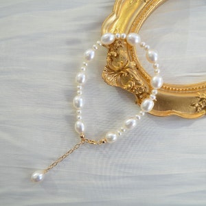 Leah-Rice Pearl Bracelet, Statement Bracelet, Gift for her, Elegant Bracelet image 2
