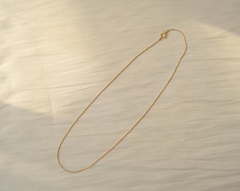 Dainty Snake Chain Necklace, 14k gold filled, minimalist necklace, layering necklace, gift for her, everyday necklace, 40cm