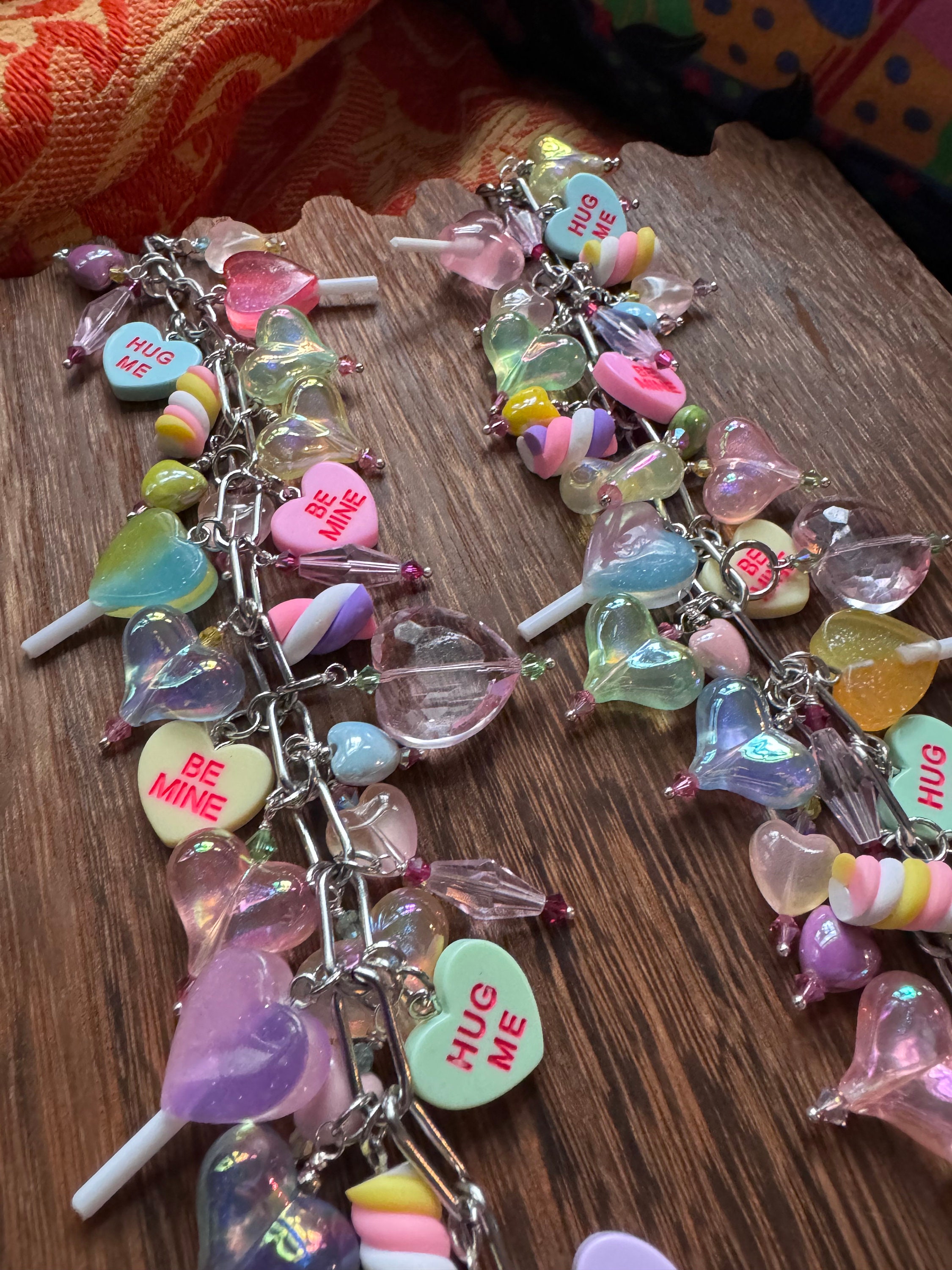 Conversation Hearts Chunky Bracelet - Etsy