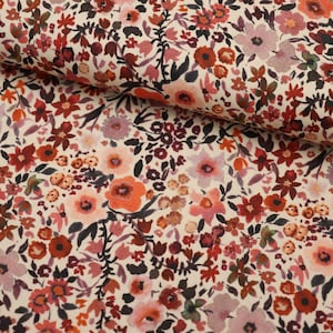 Cotton poplin digital floral print, cotton fabric, poplin, floral, cotton, cotton fabric, Oeko-Tex