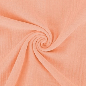 from 10 cm, muslin, double gauze fabric, muslin fabric, cotton muslin, OEKO TEX, salmon pink, pale pink