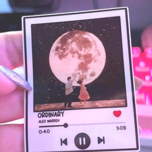 Spotify-nummersticker gepersonaliseerd gewoon Alex Warren