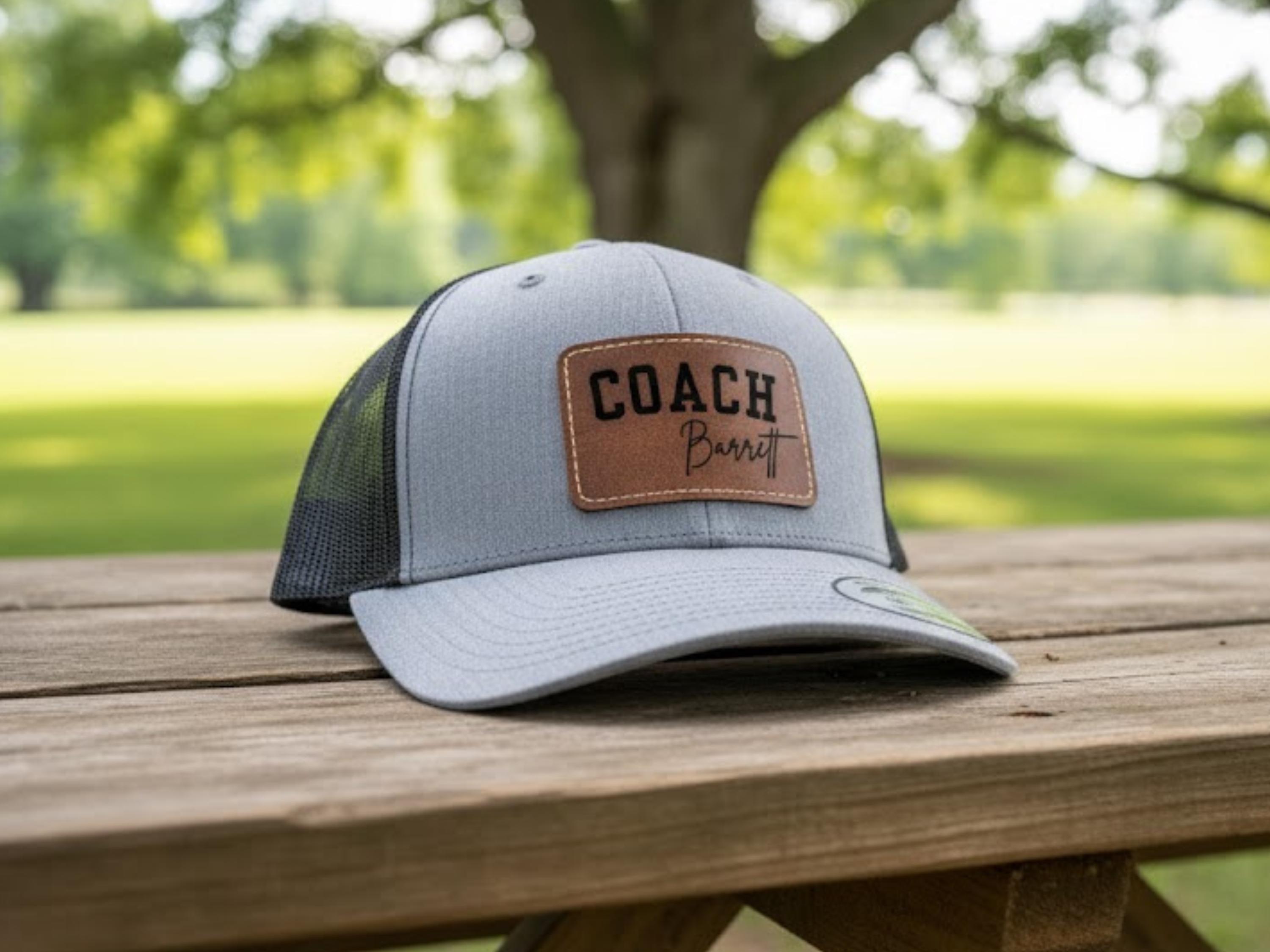 Coach Tan and White Trucker Hat White Trucker Cap – CoachRac main image 2