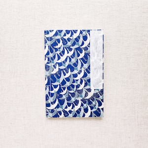 Handmade Japanese Inspired Bookbinding Journal Notebook. 6&quot;x9&quot;, Unlined, 50 Pages, Japanese Chiyogami Cover—Flying Cranes