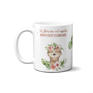 Tasse - Kaffeebecher - Kaffeetasse - Faultier - LT-1