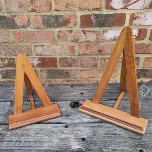 Handmade wooden table easel/painting stand. 2 sizes, decorative, made from sapele wood.