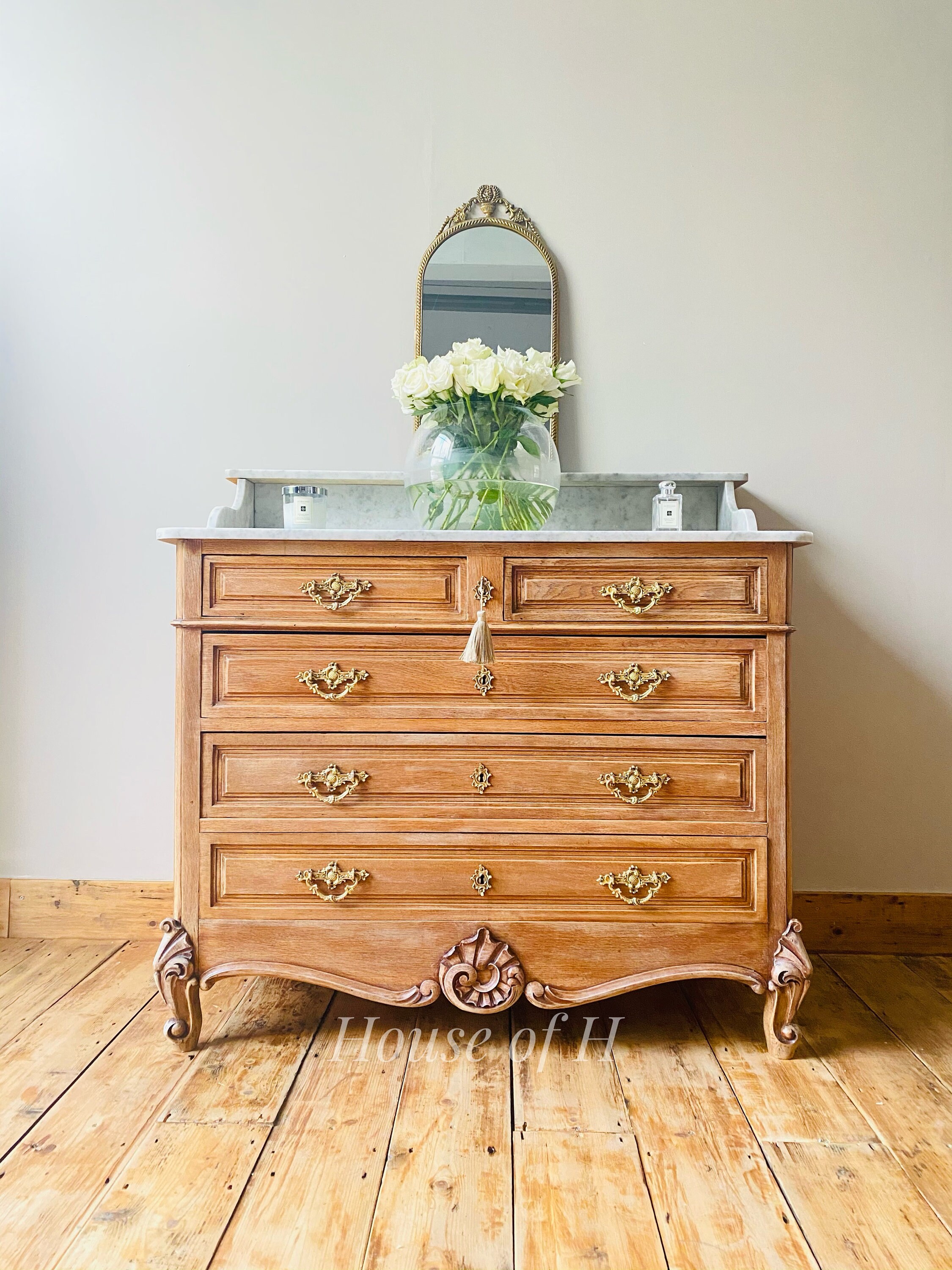 NOW SOLD French Antique Chest of Drawers / Marble Drawers / Etsy UK