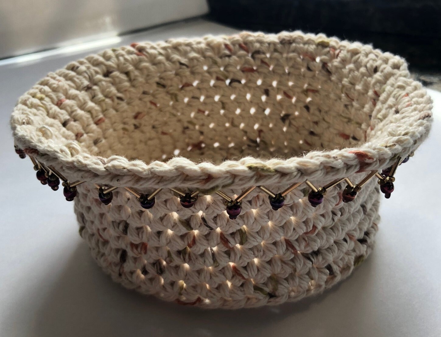 Beaded Basket Etsy