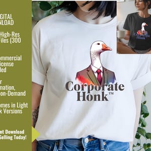 Goose Meme PNG Corporate Honk Funny Clipart for Sublimation Shirts Mugs POD Digital Download