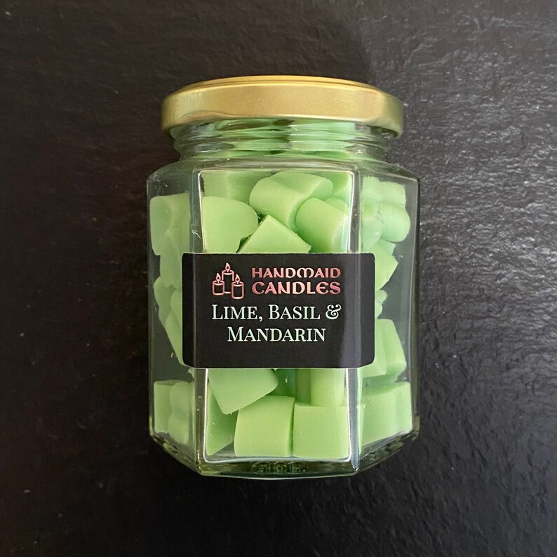 Lime Basil & Mandarin Wax Melts Soy Wax Melts Summer Wax Etsy UK