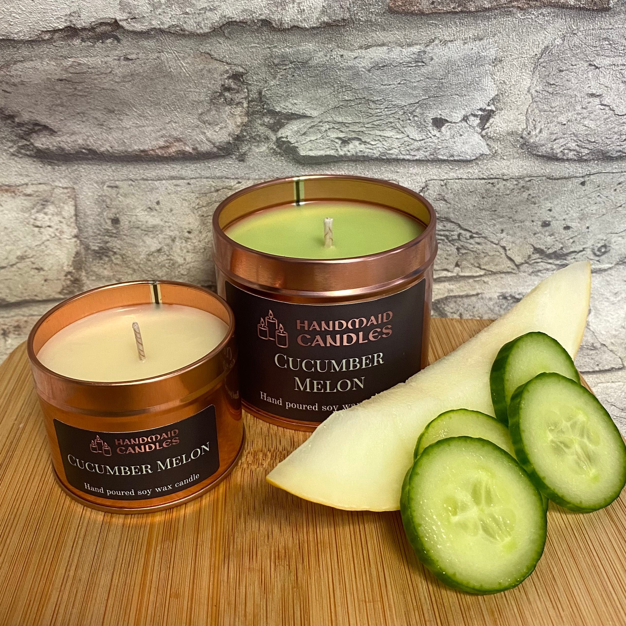 Cucumber Melon Scented Candle Fresh Candle Summer Candle Etsy