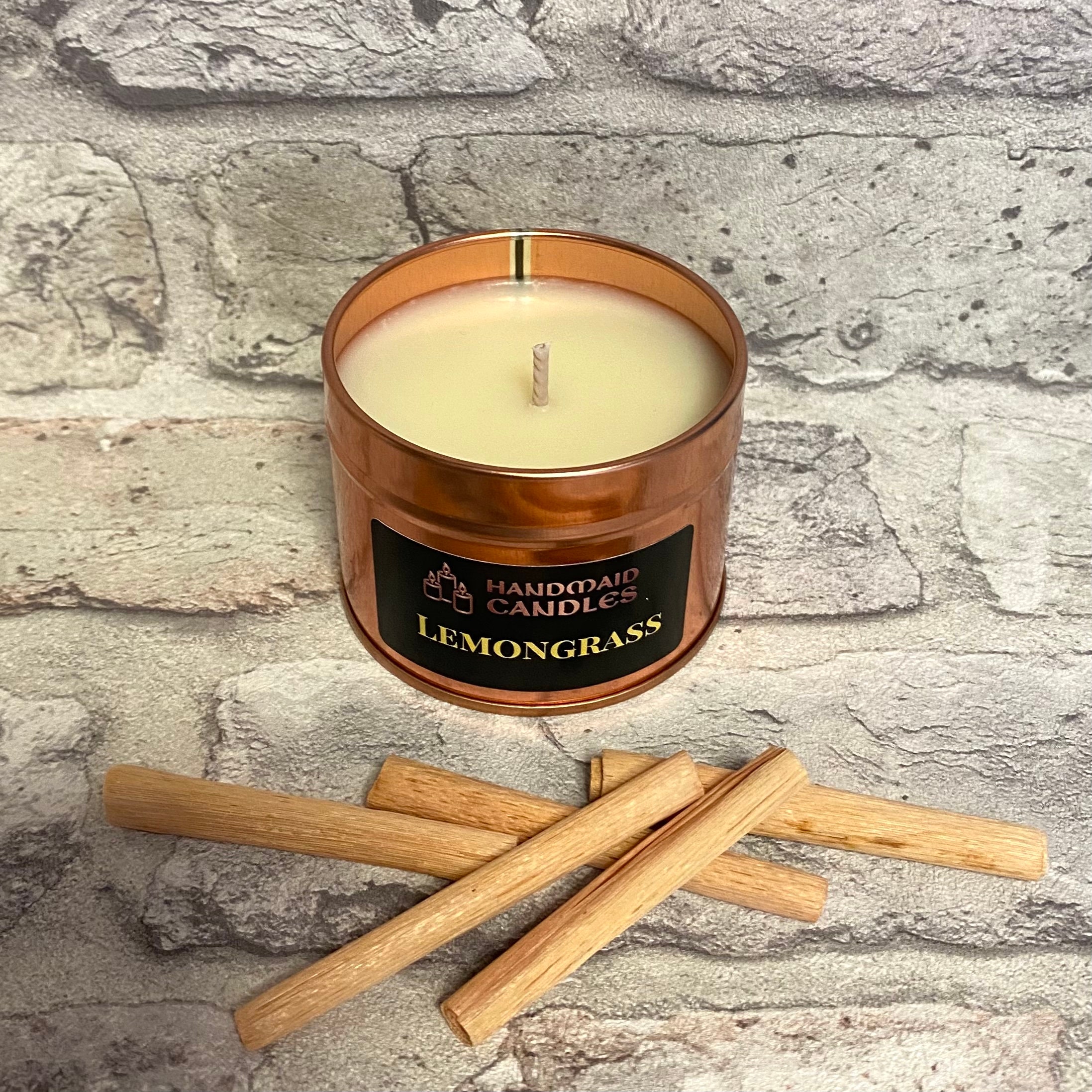 Lemongrass Scented Candle Summer Candle Fresh Scented Etsy