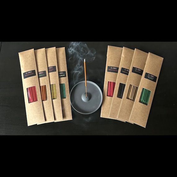 cigarette scented incense Incense Sticks, Hand Dipped Scented Incense Sticks, Long Burning Incense,  Gift for Yoga Teacher, Meditation Gift, Self Care Gift, Yoga Gifts