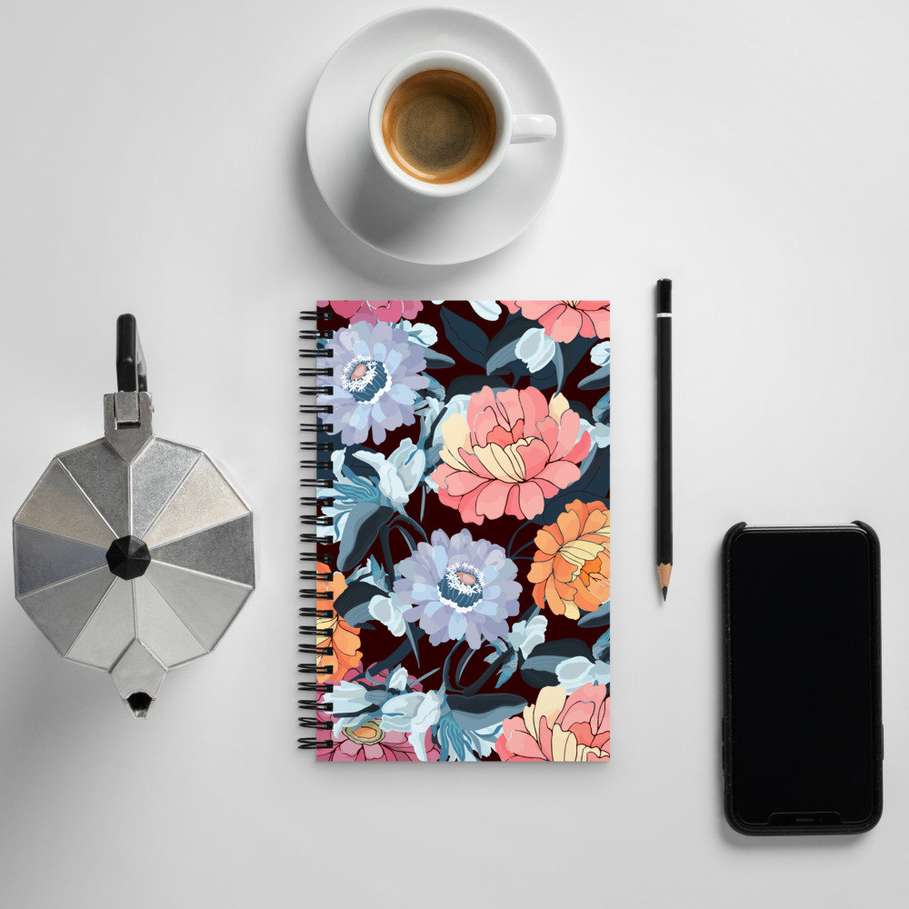 FORAL Spiral Bound Dot Grid Notebook 5.25x8.25 Etsy
