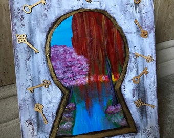 Keyhole Painting Etsy Keyhole Painting Etsy
