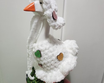 Valentines candy heart themed 7 inch desk goose outfit, 7 inch desk goose Valentines costume