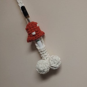 Mushroom head slim vapepen holder and necklace,