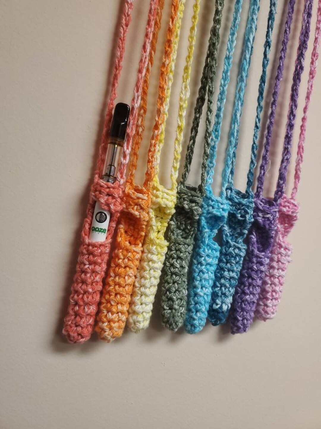 【2plan】24FW★ [LAN ARCHIVE] Hoop Vape Necklace Vape Pen Holder, Vape Pen Necklace, Vape Pen Lanyard - Etsy