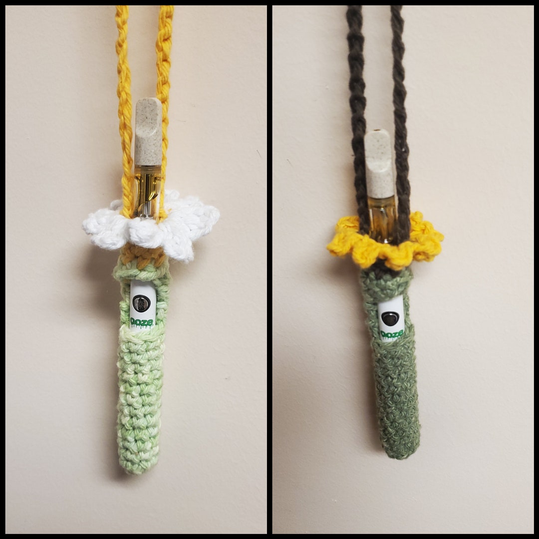 Sunflower Daisy Vape Pen Holder Necklace Daisy Vape Pen Etsy