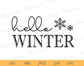 Download Hello Winter Svg Etsy