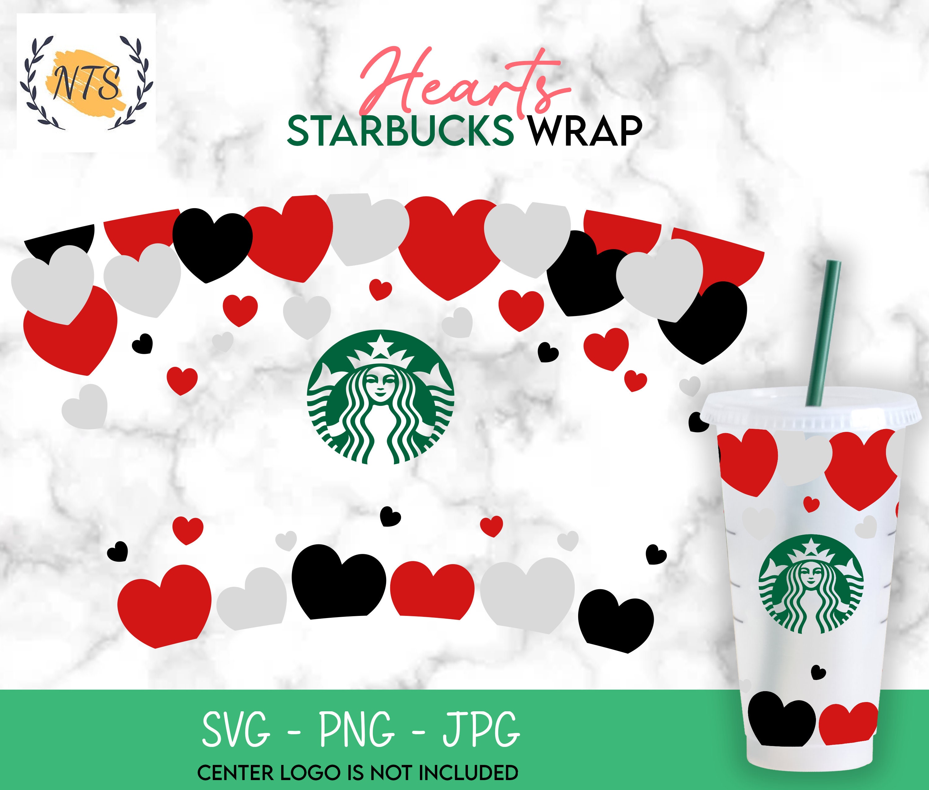 Download Full Wrap Heart Starbucks Cup SVG Valentine Svg Starbucks ...