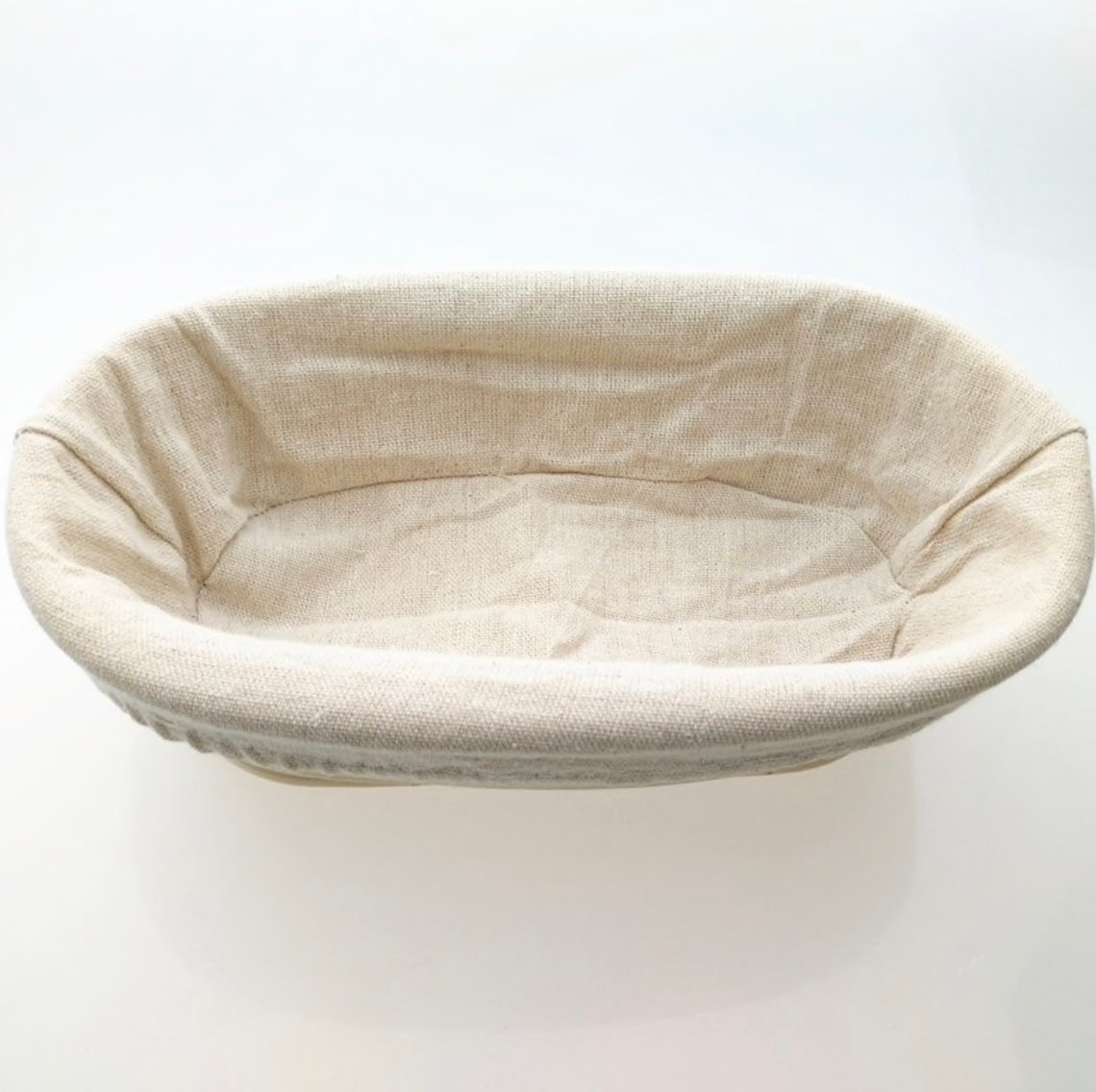Oval Batard Bread Proofing Basket with Linen for Etsy