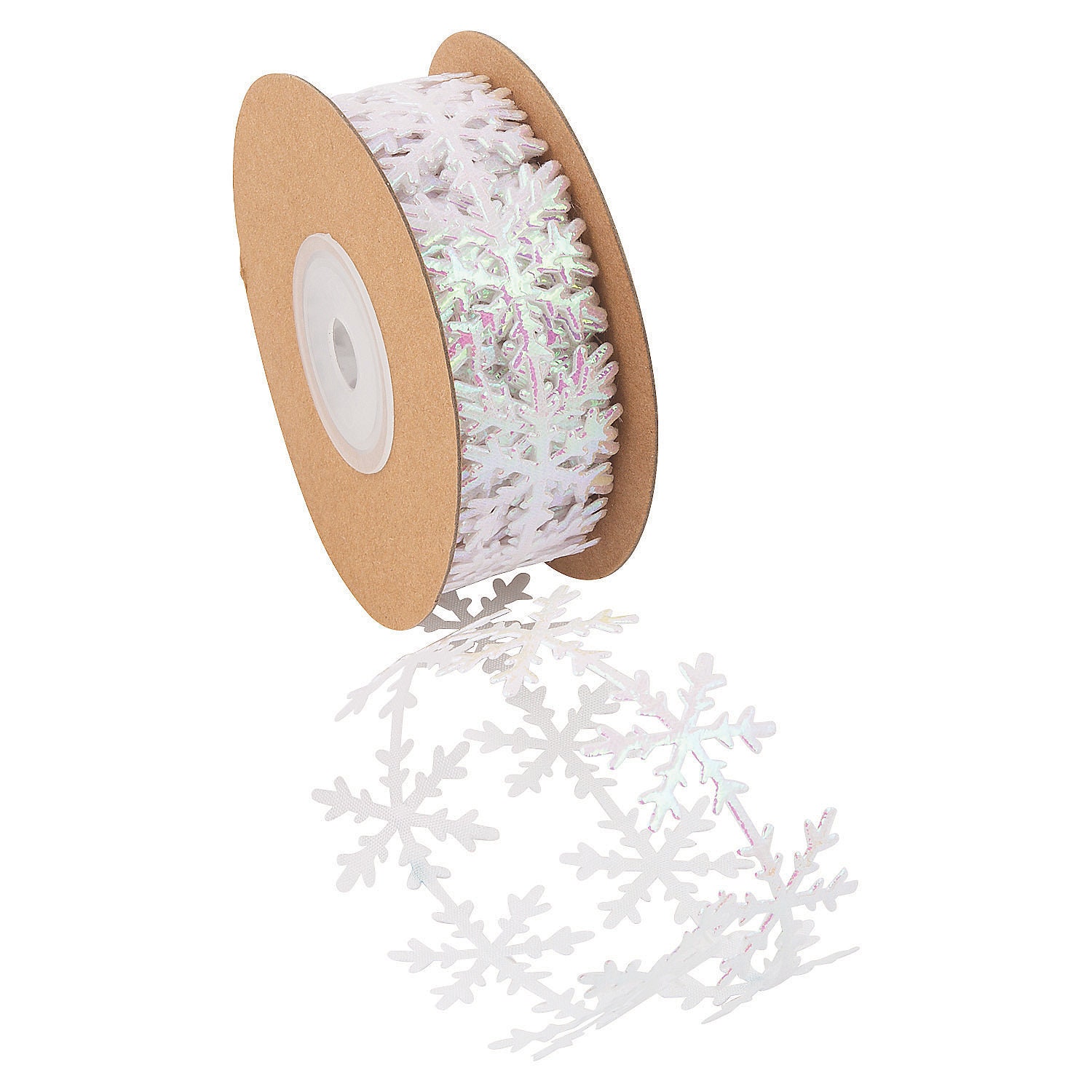 Iridescent Snowflake DieCut Ribbon 1 Winter Floral Etsy