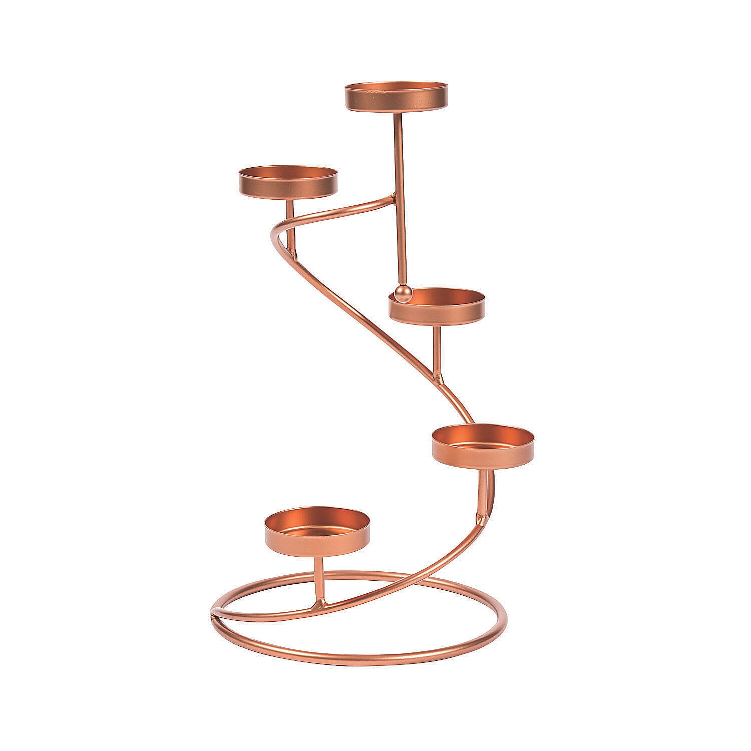 Round Copper Tea Light Candle Holder Home Decor 1 Piece Etsy