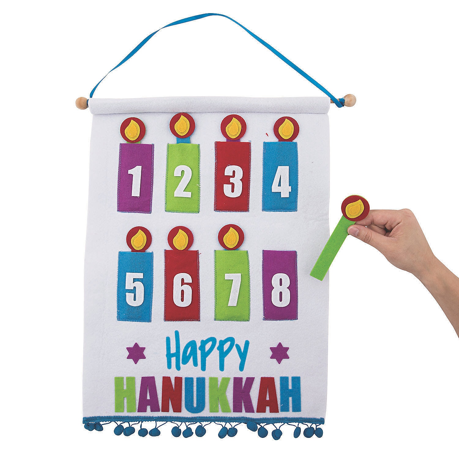 Hanukkah Countdown Calendar Hanukkah Wall Decor Decorative Etsy