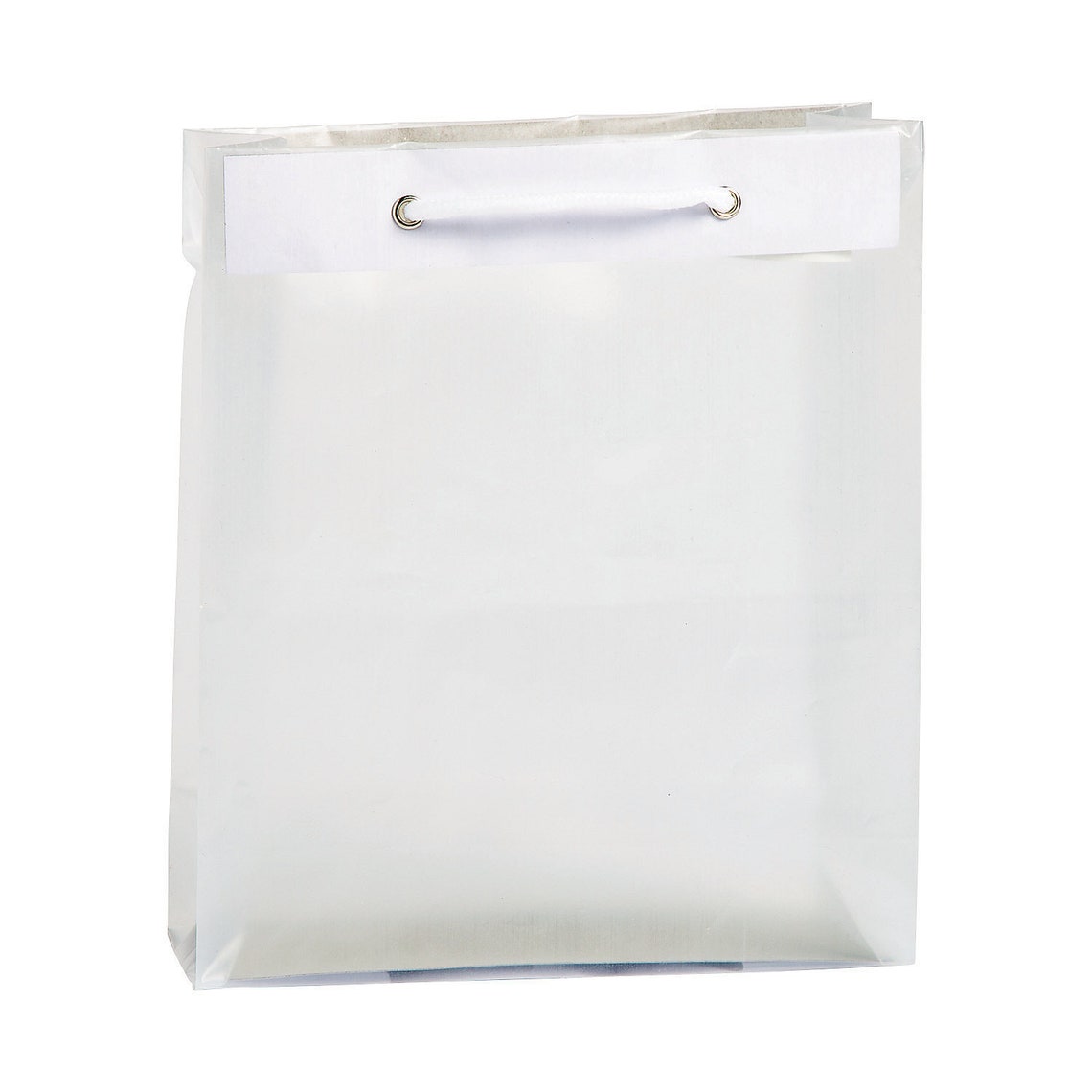 Medium Clear Frosted Gift Bags Party Supplies 12 Pieces Etsy
