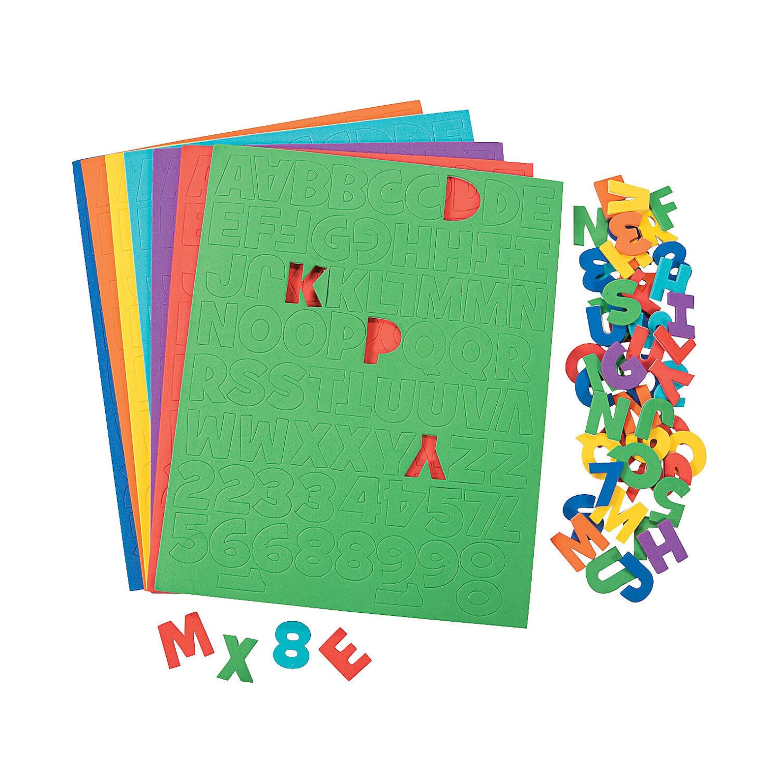 Adhesive Letters & Numbers Regular Foam Shapes 504 Pieces Etsy