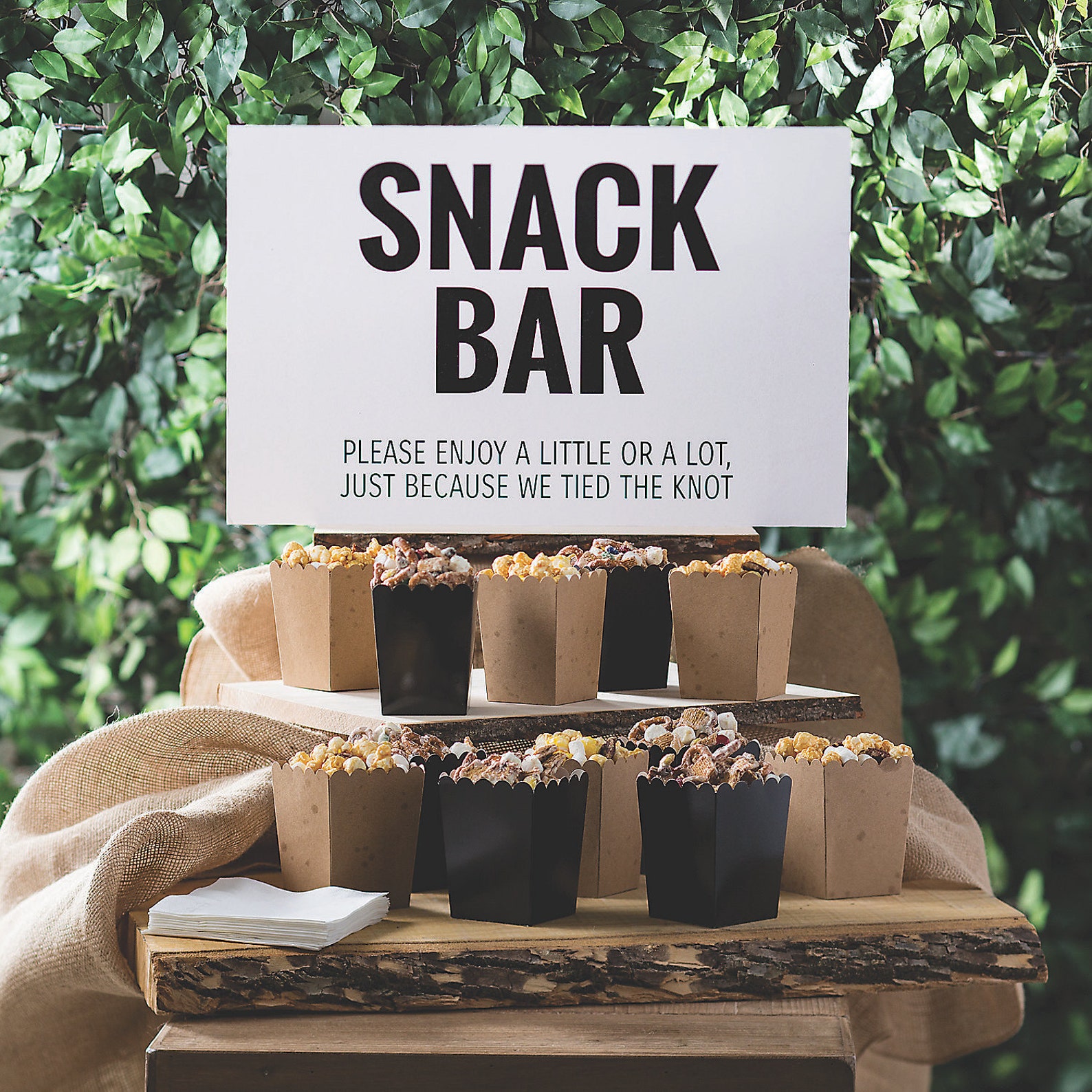 Snack Bar Sign Party Decor 1 Piece Etsy