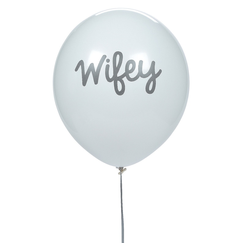 24 Pieces Party Decor Wifey 11 Latex Balloons