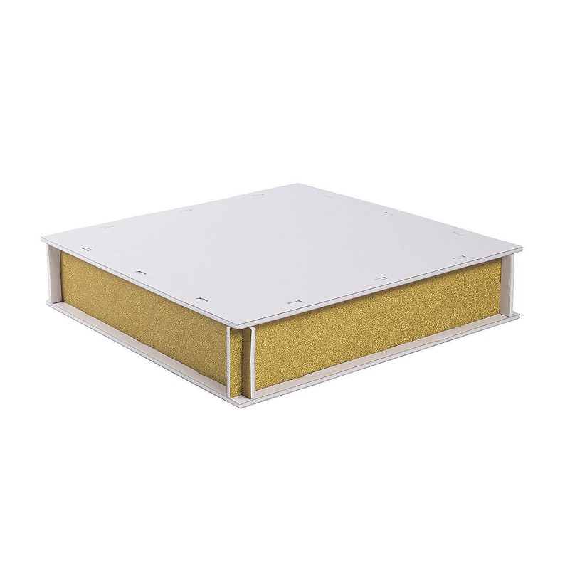 1 Piece Party Supplies Square Gold Glitter Cake Stand