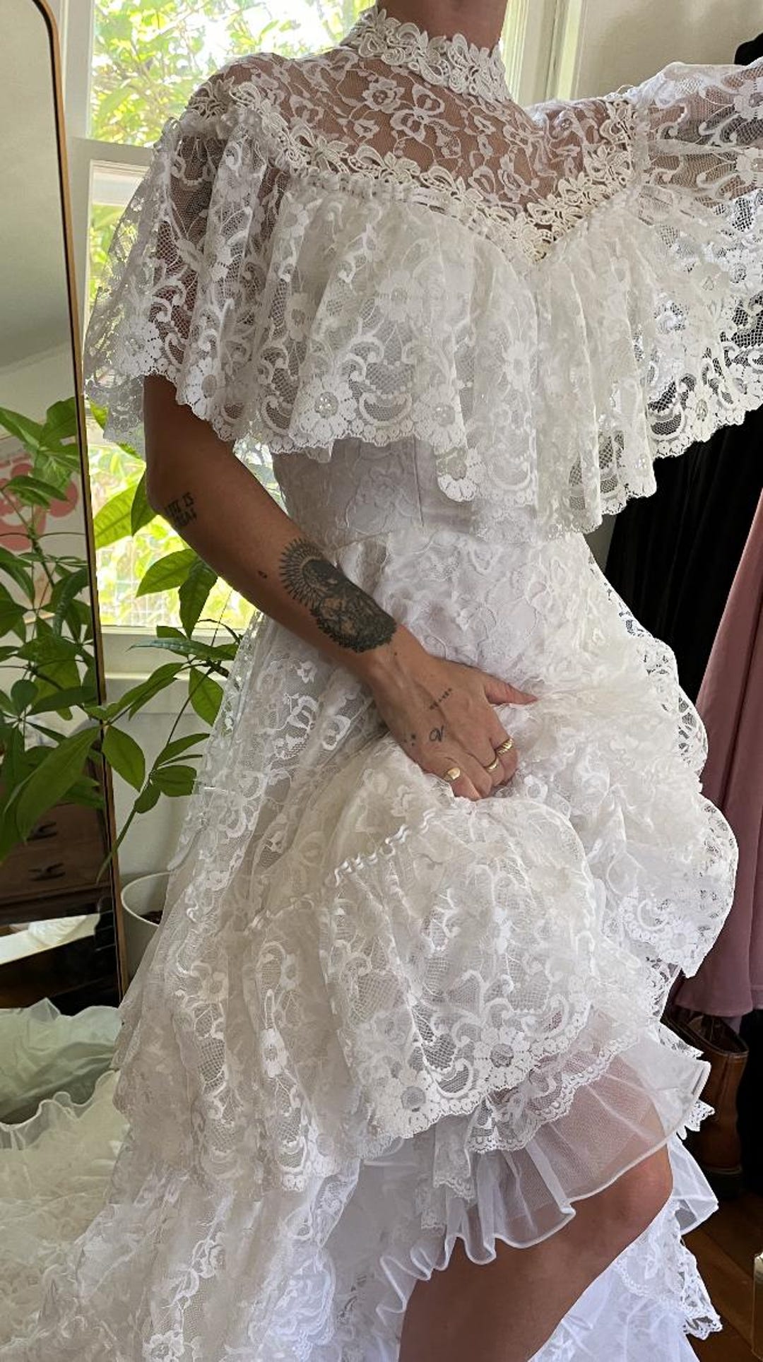 VINTAGE 80'S WEDDING DRESS - Etsy