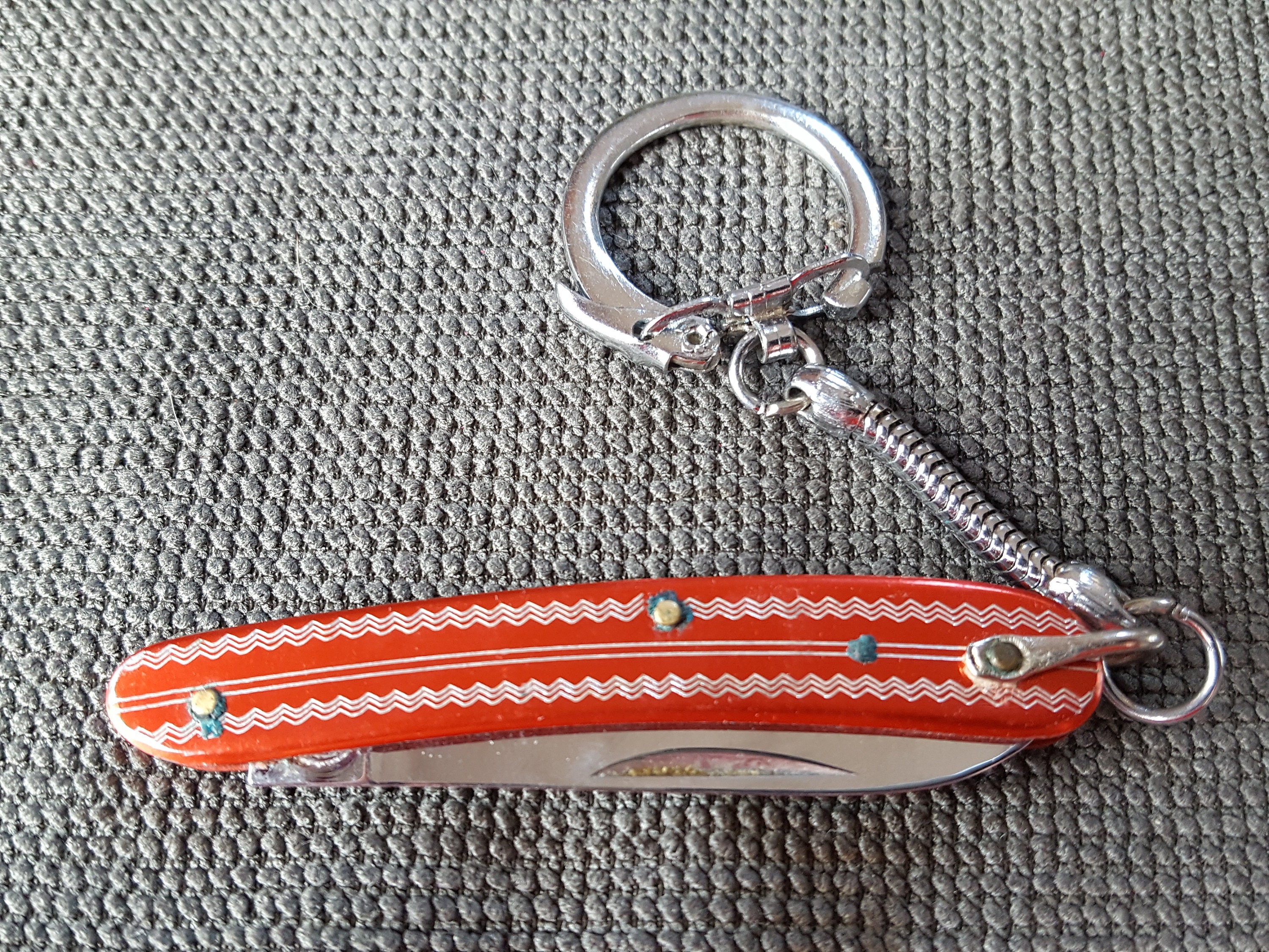 Vintage Pocket Knife Keychain Folding Knife single blade Etsy