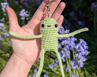 Crochet Alien Plush Keyring Bag Charm