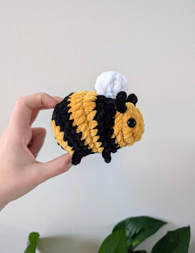 Soft Crochet Bumblebee Plushie - Etsy