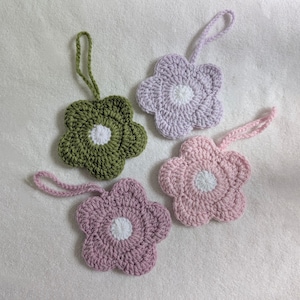 Crochet Flower Pouch Bag Charm Cute Accessory Earpod Case