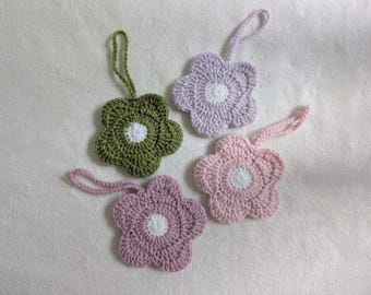 Crochet Flower Pouch Bag Charm Cute Accessory Earpod Case