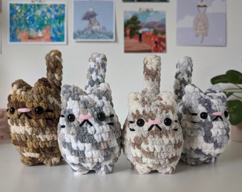 Soft Crochet Tabby Cat Kitty Plushie